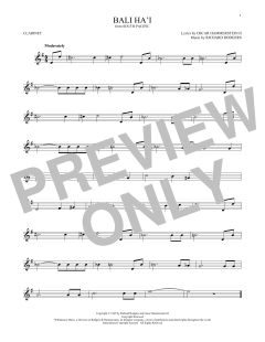 Bali Ha'i von Oscar Hammerstein II (Download) 
