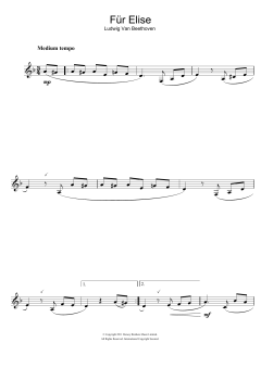Fur Elise von Ludwig van Beethoven (Download) 