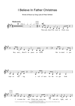 I Believe In Father Christmas von Greg Lake (Download) 