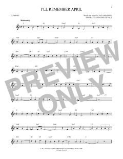 I'll Remember April von Don Raye (Download) 