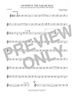 I'm Popeye The Sailor Man von Sammy Lerner (Download) 