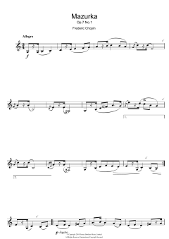 Mazurka Op.7, No.1 von Frédéric Chopin (Download) 