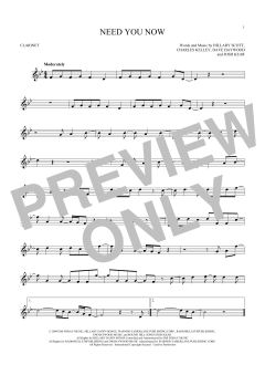 Need You Now von Josh Kear (Download) 