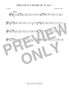 Prelude In A Major, Op. 28, No. 7 (Download) 
