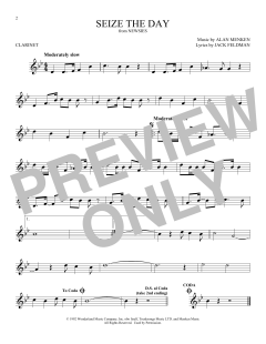 Seize The Day von Alan Menken (Download) 