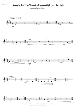 Sweets To The Sweet - Farewell von Patrick Doyle (Download) 