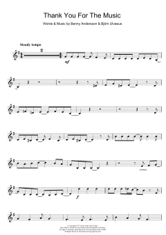 Thank You For The Music von ABBA (Download) 