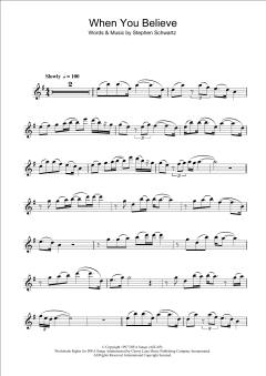 When You Believe von Stephen Schwartz (Download) 