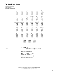 To Break In A Glove von Benj Pasek (Download) 