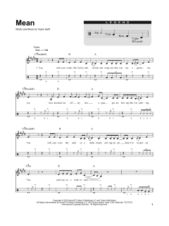 Mean von Taylor Swift (Download) 