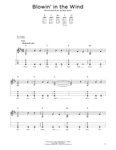 Blowin' In The Wind von Bob Dylan (Download) 