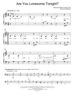 Are You Lonesome Tonight? von Elvis Presley (Download) 