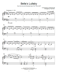 Bella's Lullaby von Carter Burwell (Download) 