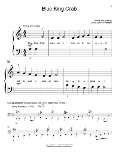 Blue King Crab von Lynda Lybeck-Robinson (Download) 