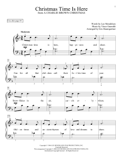 Christmas Time Is Here von Lee Mendelson (Download) 