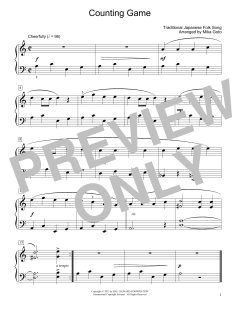 Counting Game von Traditional Japanese Folk Song (Download) 