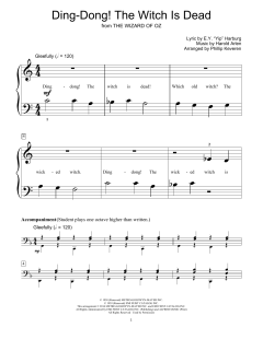 Ding-Dong! The Witch Is Dead von Harold Arlen (Download) 