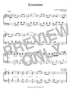 Ecossaise In G Major von Ludwig van Beethoven (Download) 