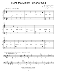 I Sing The Mighty Power Of God von Isaac Watts (Download) 