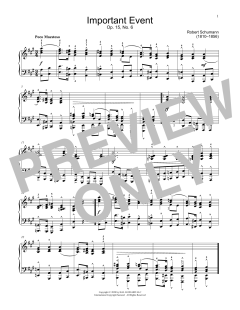 Important Event, Op. 15, No. 6 von Robert Schumann (Download) 