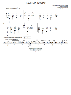 Love Me Tender von Elvis Presley (Download) 