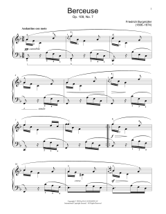 Lullaby, Op. 109, No. 7 von Johann Friedrich Burgmüller (Download) 