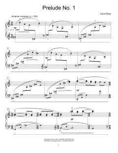 Prelude No. 1 von Carol Klose (Download) 
