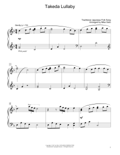 Takeda Lullaby von Traditional Japanese Folk Song (Download) 