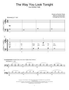 The Way You Look Tonight von Jerome Kern (Download) 