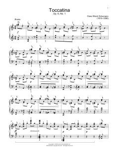Toccatina, Op. 6 von Clara Schumann (Download) 
