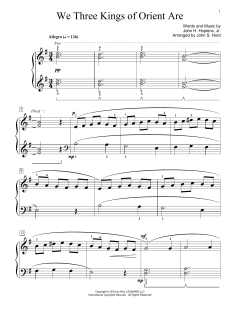 We Three Kings Of Orient Are von John H. Hopkins Jr. (Download) 