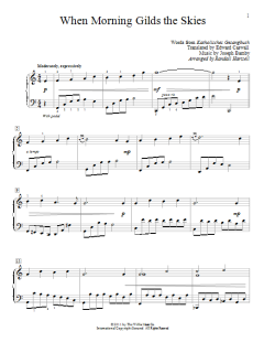 When Morning Gilds The Skies von Edward Caswall (Download) 