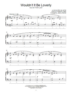 Wouldn't It Be Loverly von Frederick Loewe (Download) 