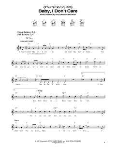 (You're So Square) Baby, I Don't Care von Elvis Presley (Download) 