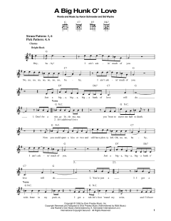 A Big Hunk O' Love von Elvis Presley (Download) 