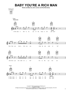 Baby You're A Rich Man von The Beatles (Download) 