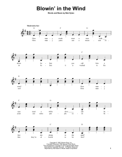 Blowin' In The Wind von Bob Dylan (Download) 