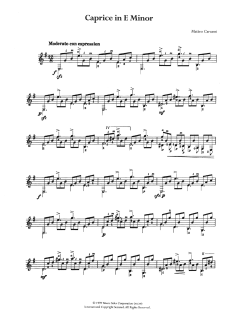 Caprice In E Minor von Matteo Carcassi (Download) 