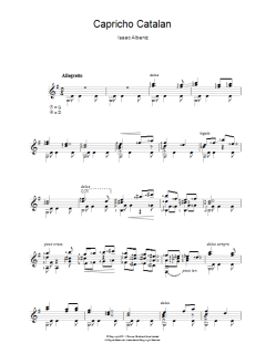 Capricho Catalan von Isaac Albéniz (Download) 
