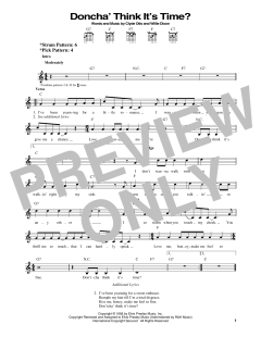 Doncha' Think It's Time? von Elvis Presley (Download) 