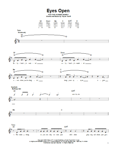 Eyes Open von Taylor Swift (Download) 
