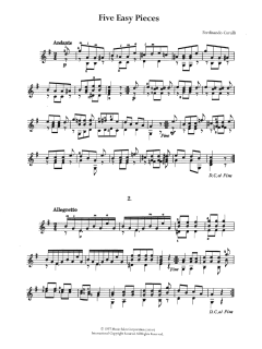Five Easy Pieces von Ferdinando Carulli (Download) 