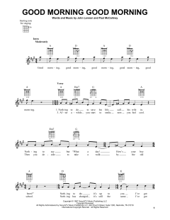 Good Morning Good Morning von The Beatles (Download) 