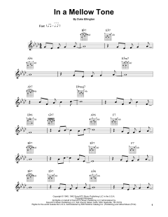In A Mellow Tone von Duke Ellington (Download) 