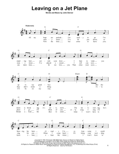 Leaving On A Jet Plane von John Denver (Download) 