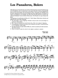 Los Panaderos, Bolero von Julian Arcas (Download) 