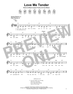 Love Me Tender von Elvis Presley (Download) 