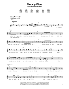 Moody Blue von Elvis Presley (Download) 