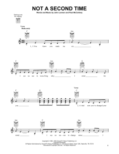 Not A Second Time von The Beatles (Download) 