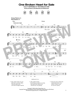 One Broken Heart For Sale von Elvis Presley (Download) 